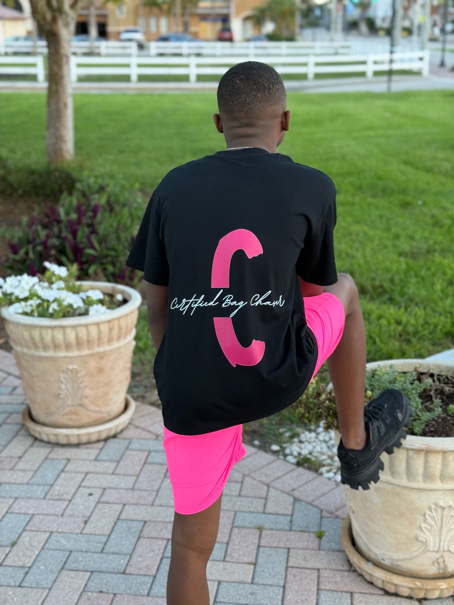 Certified Pink Shirt And Short Set