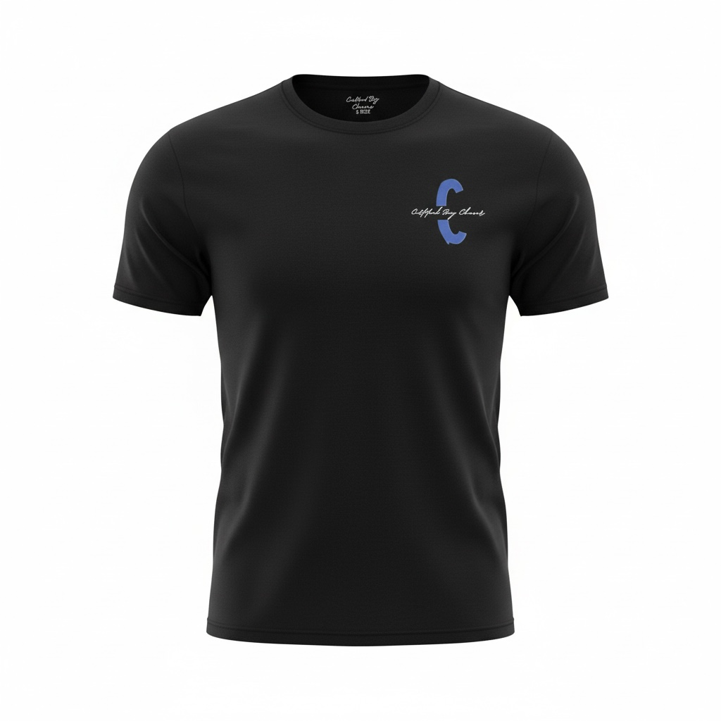 Certified Classic-Blue “C” Black Tee