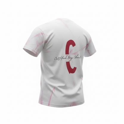 Certified Classic-Pink “C” Pink Fade White Tee