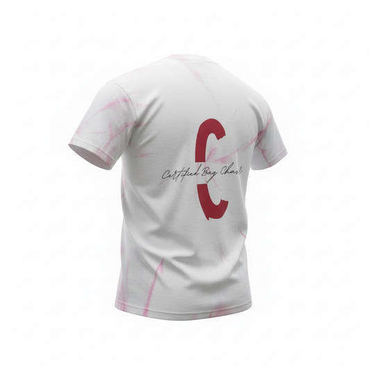 Certified Classic-Pink “C” Pink Fade White Tee