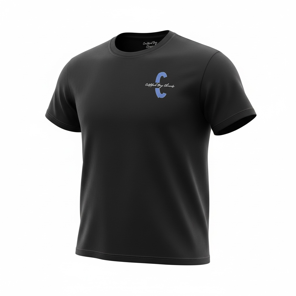 Certified Classic-Blue “C” Black Tee