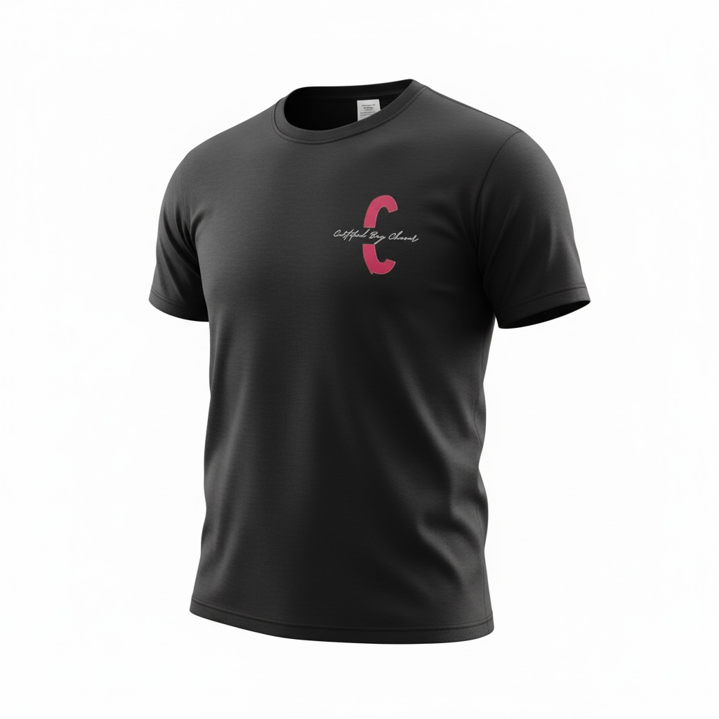Certified Classic-Pink “C” Black Tee