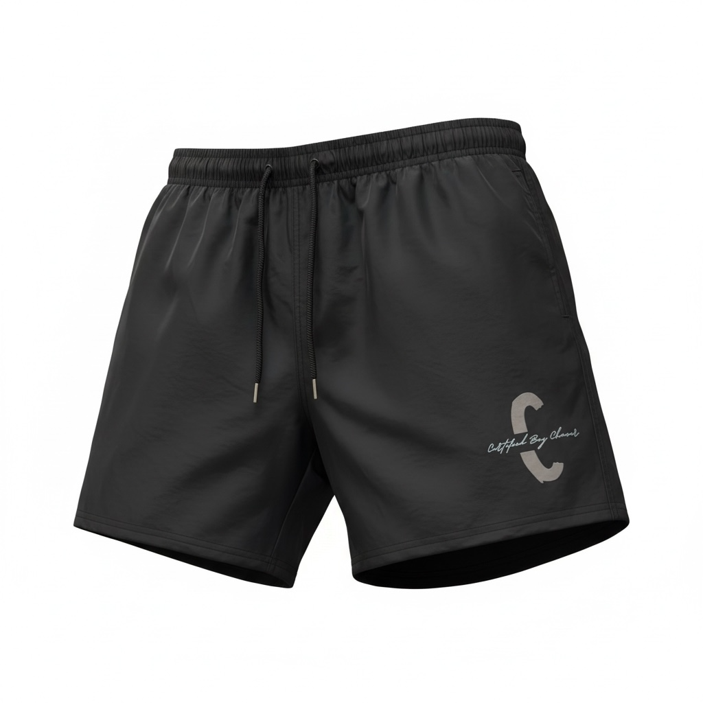 Certified Classic-Grey “C” Black Shorts