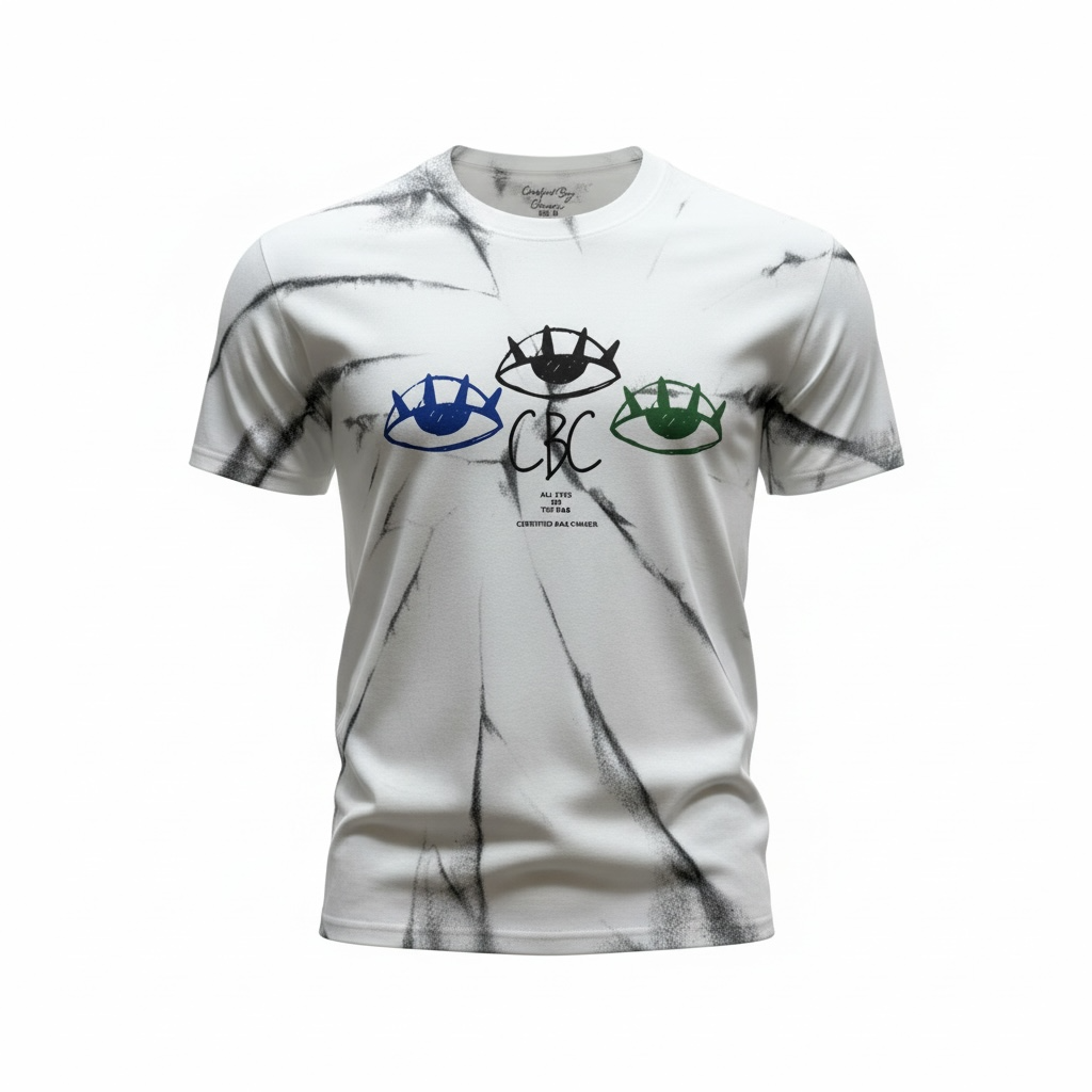 Certified Heavy-White Tee Black Fade