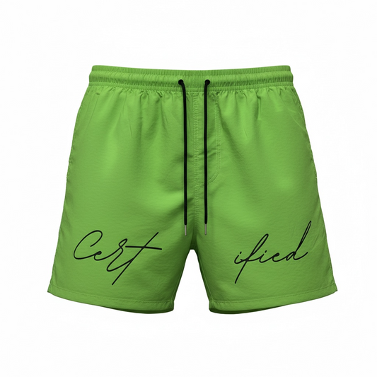 Certified Collective-Lime Green Shorts