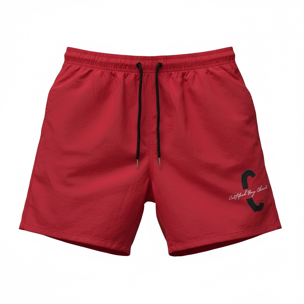 Certified Classic-Black “C” Red Shorts