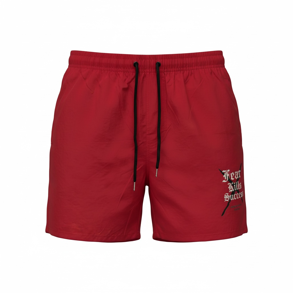 Certified Ambition-Red Shorts