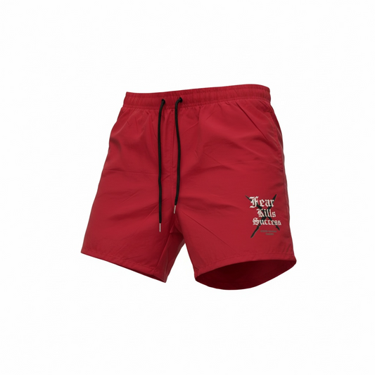 Certified Ambition-Red Shorts