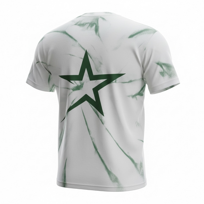 Certified Heavy-White Tee Green Fade