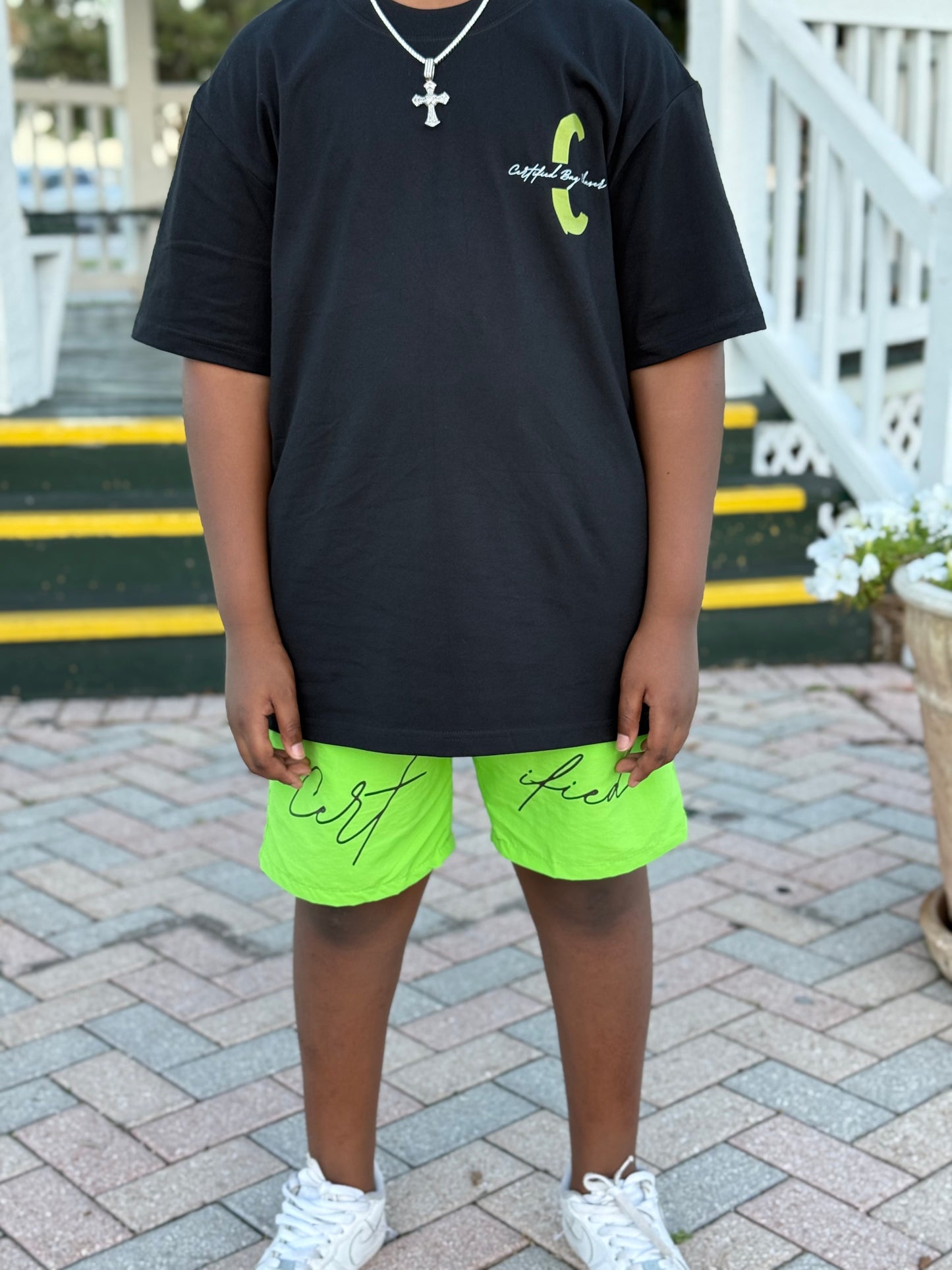 Certified Green Shirt and short set