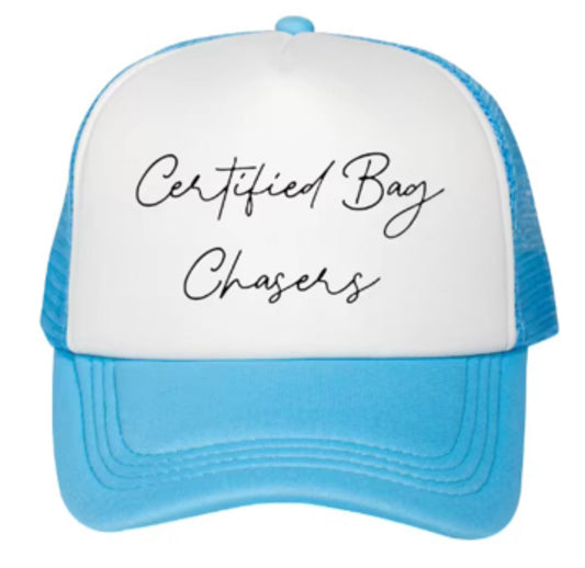 Certified Elite-Light Blue and White Trucker Hat