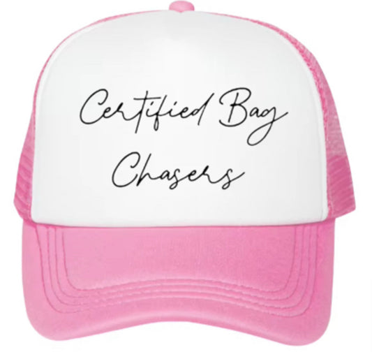 Certified Elite-Pink and White Trucker Hat