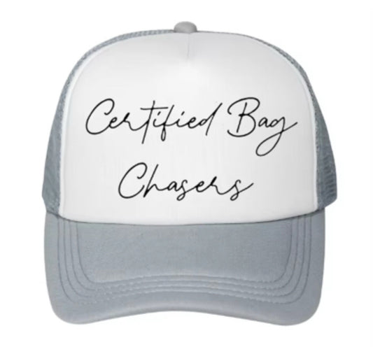 Certified Elite-Grey and White Trucker Hat