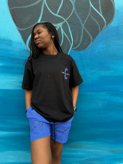 Certified Blue Shirt And Short Set