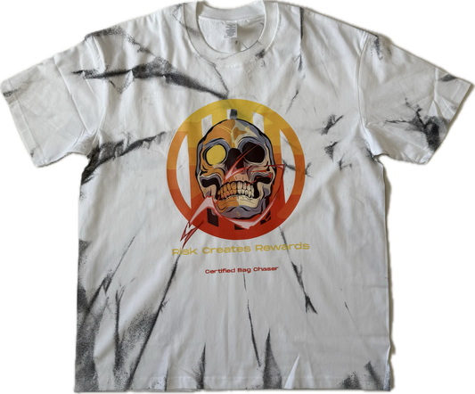 Certified Outlaw-White Tee Black Fade